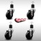 Service Caster 3.5'' SS Phenolic Wheel Swivel 1-7/8'' Expanding Stem Caster Set, 4PK SCC-SSEX20S3514-PHS-178-4 - alternate 2